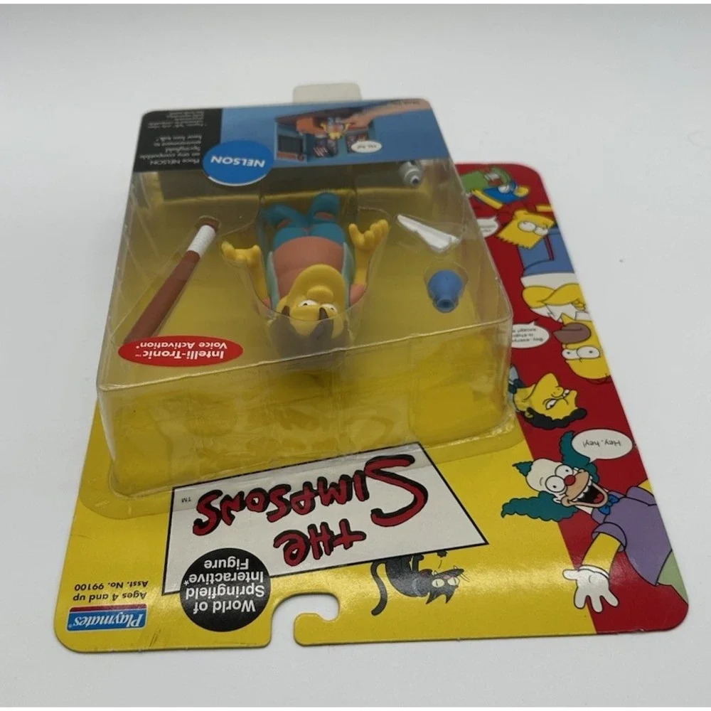 THE SIMPSONS WORLD OF SPRINGFIELD NELSON FIGURE PLAYMATES NIP